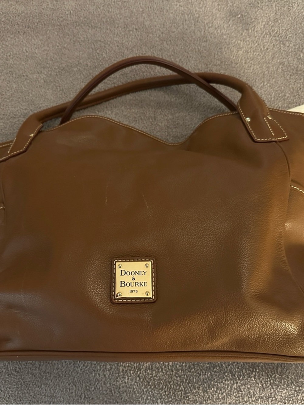 Dooney & Bourke Brown Florentine Leather Large Tote Bag made 2012